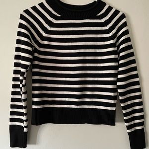 Banana Republic Cropped Striped Sweater XS